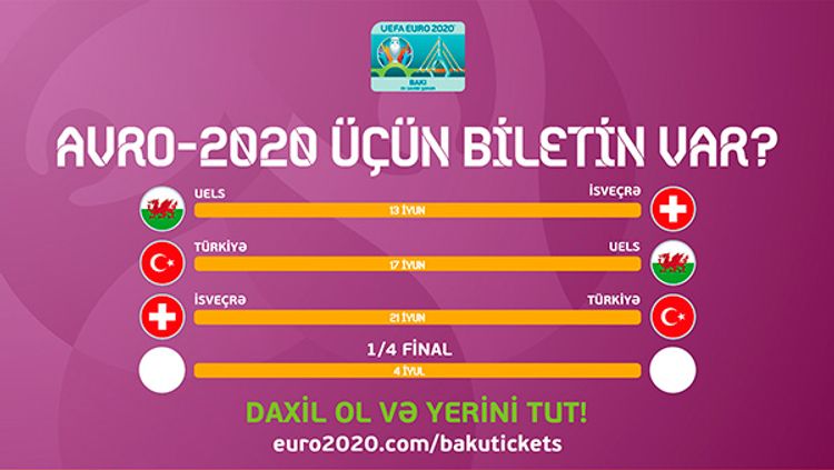 AVRO-2020: Biletlərinin birbaşa satış mərhələsi başladı