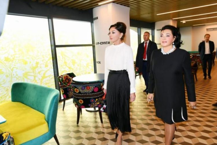 Birinci vitse-prezident Mehriban Əliyeva “Lujniki” Olimpiya Kompleksində Gimnastika Mərkəzi ilə tanış olub