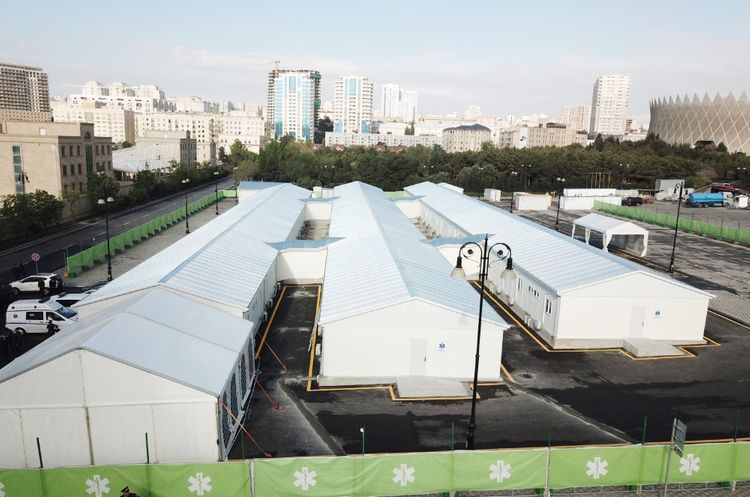 Modul tipli xəstəxanaya çevrildi - Abşeron və Hövsan Olimpiya kompleksləri 