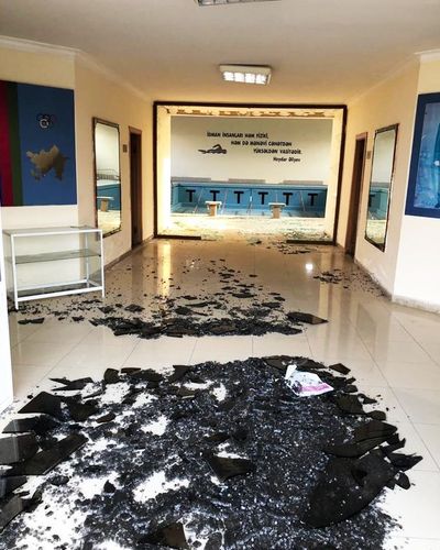 Bərdə Olimpiya İdman Mərkəzinə ziyan dəyib - ermənilərin raket zərbəsi zamanı 