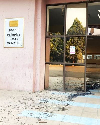 Bərdə Olimpiya İdman Mərkəzinə ziyan dəyib - ermənilərin raket zərbəsi zamanı 