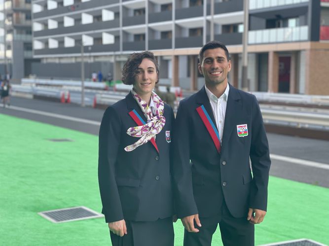 Tokio-2020: Azərbaycan yığması açılış mərasiminə yollandı - FOTOSESSİYA