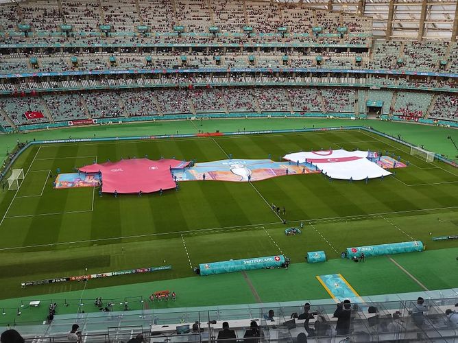 Türkiyə - İsveçrə oyunun açılış mərasimi oldu - AVRO-2020 