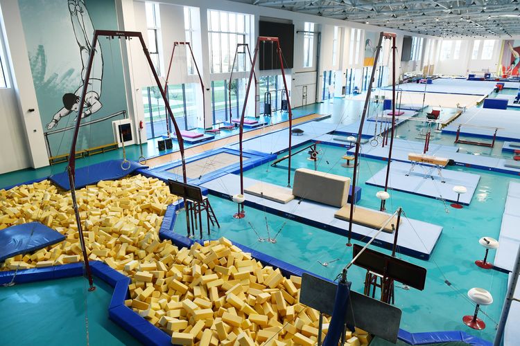 Prezident və birinci xanım Milli Gimnastika Arenasının yeni məşq binasında yaradılan şəraitlə tanış oldu - YENİLƏNİB