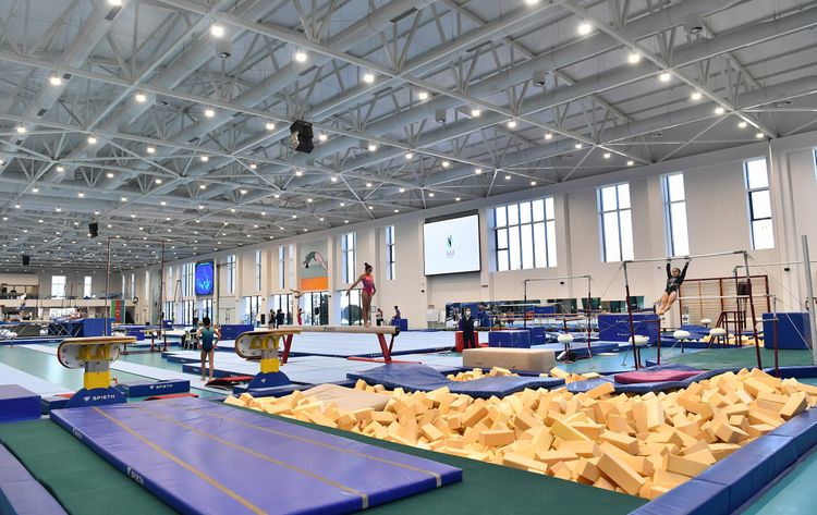 Prezident və birinci xanım Milli Gimnastika Arenasının yeni məşq binasında yaradılan şəraitlə tanış oldu - YENİLƏNİB