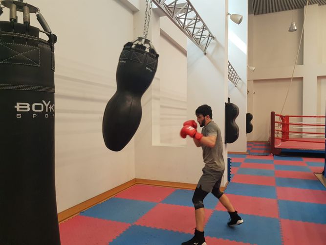 Yığmamız məşqə 1 dəqiqəlik sükutla başladı - FOTOSESSİYA