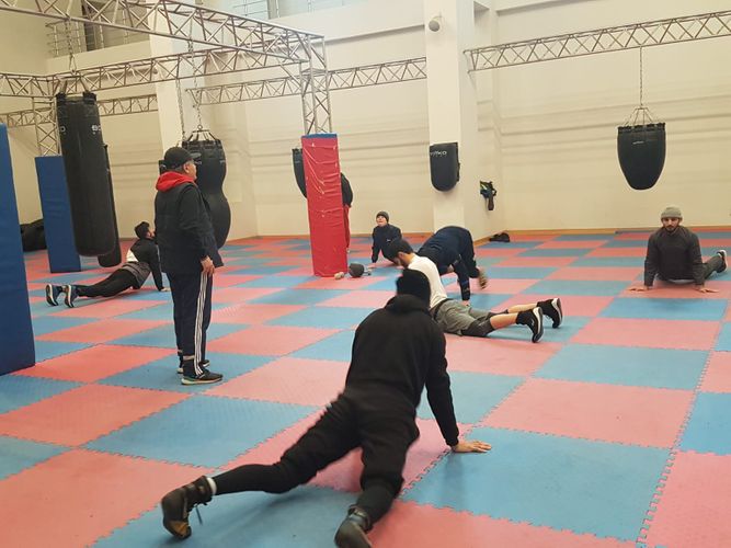 Yığmamız məşqə 1 dəqiqəlik sükutla başladı - FOTOSESSİYA