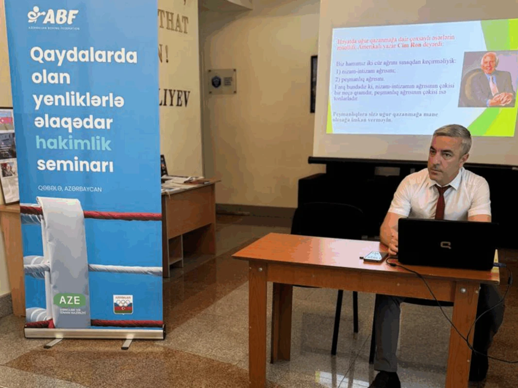 Qəbələdə boks hakimləri üçün seminar keçirilib - FOTO 