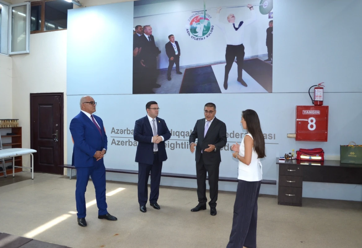 Avropa Ağırlıqqaldırma Federasiyasının prezidenti AAF rəhbərliyi ilə görüşüb - FOTO 
