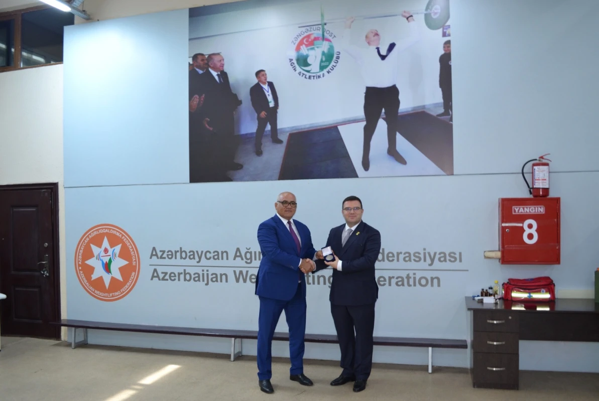 Avropa Ağırlıqqaldırma Federasiyasının prezidenti AAF rəhbərliyi ilə görüşüb - FOTO 