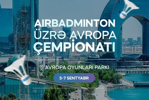 Bakıda AirBadminton üzrə Avropa çempionatı keçiriləcək