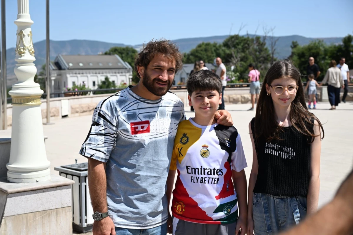 Olimpiya çempionlarımız Qarabağa səfər ediblər - FOTO 