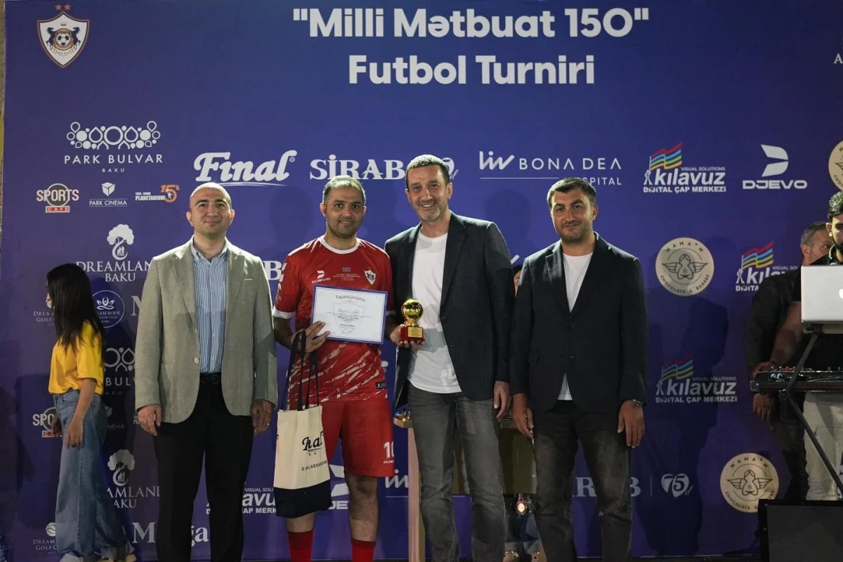 “Qarabağ”ın təşkilatçılığı ilə Milli Mətbuatın 150 illiyinə həsr olunan futbol turniri keçirilib - FOTO 