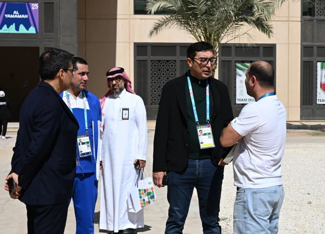 Fərid Qayıbov Ər-Riyadda Azərbaycan idmançıları ilə görüşüb - FOTO 