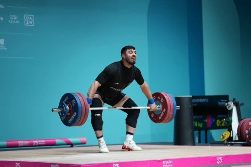İslam Oyunları: Ağırlıqqaldıranımız gümüş medal qazanıb