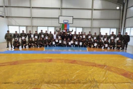 Mülki müdafiə qoşunlarında güləş üzrə birincilik keçirilib - FOTO 