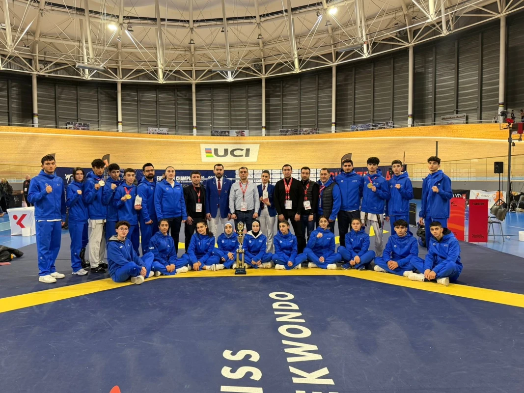 Azərbaycan taekvondoçuları Avropa birinciliyinin qalibi olub - FOTO 