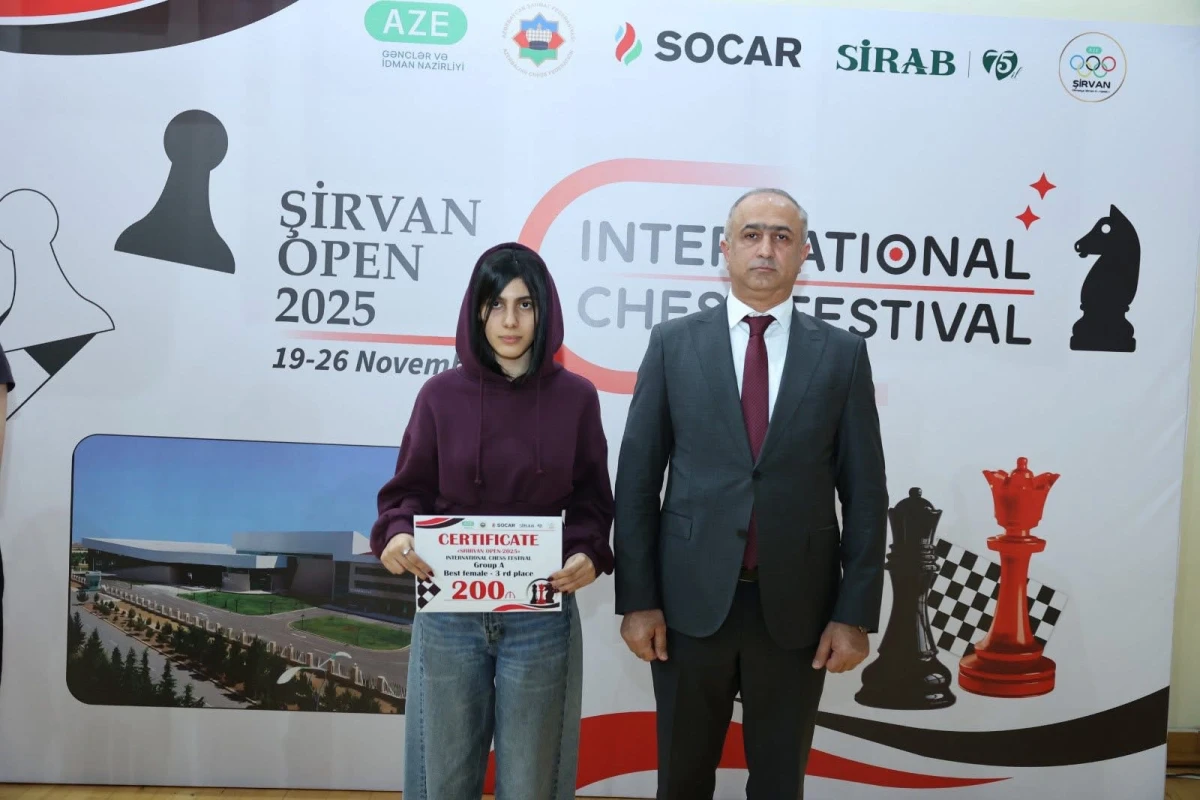“Shirvan Open 2025" şahmat festivalına yekun vurulub - FOTO 