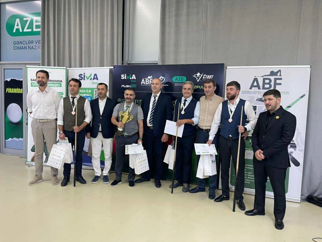 Bilyardın "Snuker" növü üzrə ölkə çempionatının qalibləri bəlli olub - FOTO 