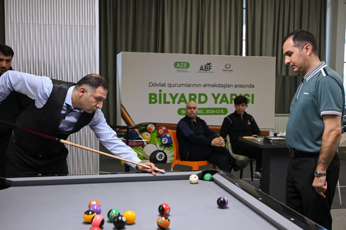 Dövlət qurumları arasında bilyard turniri keçirilib - FOTO 