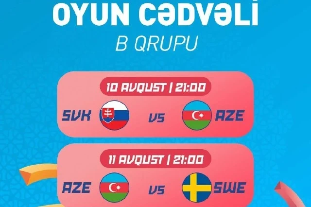 U16 basketbol millimizin Avropa çempionatında oyun cədvəli məlum olub