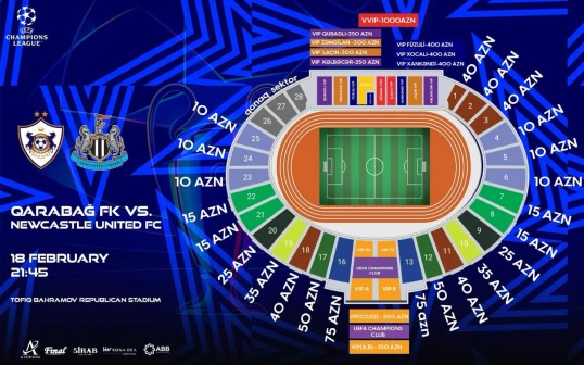 "Qarabağ" - "Nyukasl" oyununun biletləri satışa çıxarılacaq