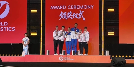 Gimnastlarımızdan Dünya kubokunda qızıl medal