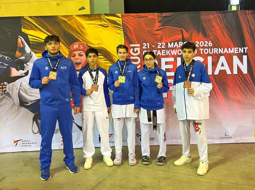 Taekvondoçularımız beynəlxalq turnirdə 6 medal qazanıblar - FOTO 