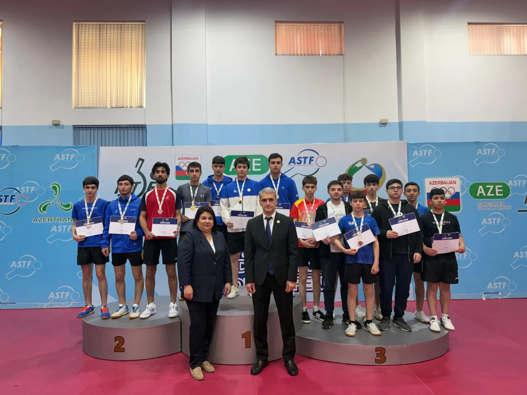 Stolüstü tennis üzrə ölkə birinciliyinin qalibləri müəyyənləşib