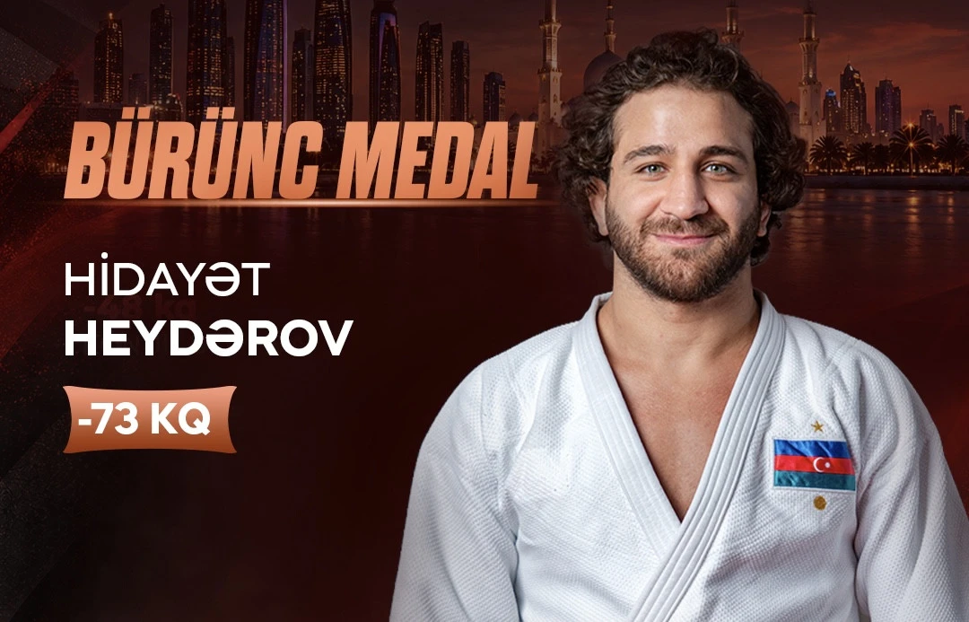 Olimpiya çempionumuz Əbu-Dabidə bürünc medal qazanıb
