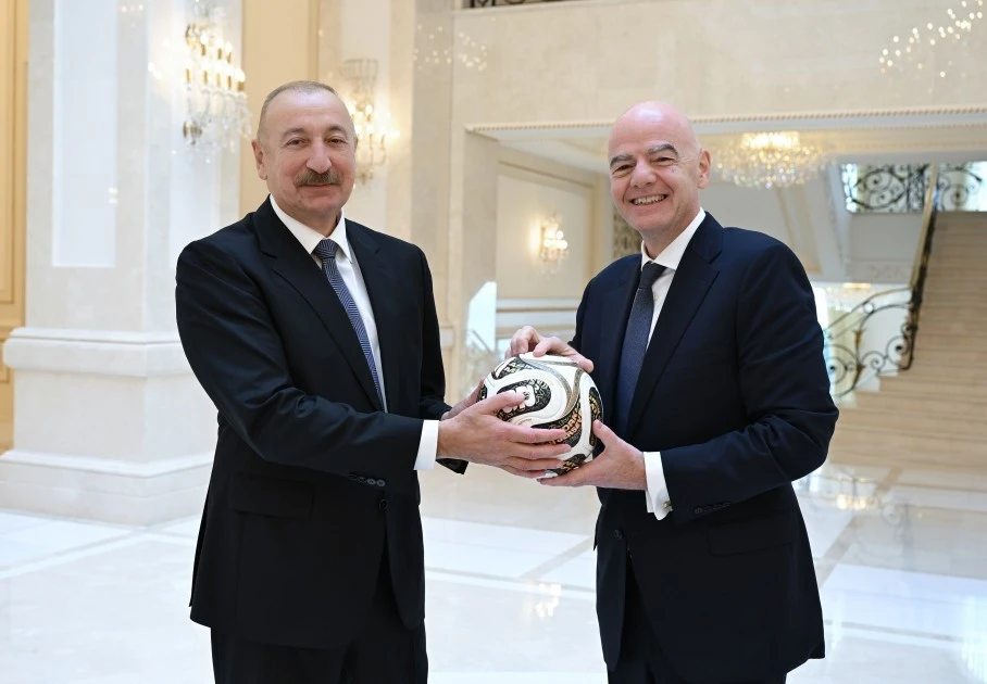 Prezident İlham Əliyev Canni İnfantinonu qəbul edib - FOTOLAR 