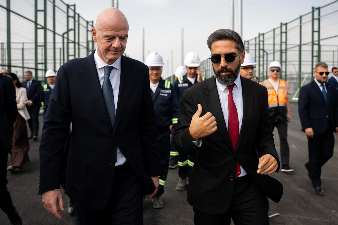 Canni İnfantino U-15 Dünya Çempionatına hazırlıq işlərinin gedişi ilə tanış olub - FOTOLAR 