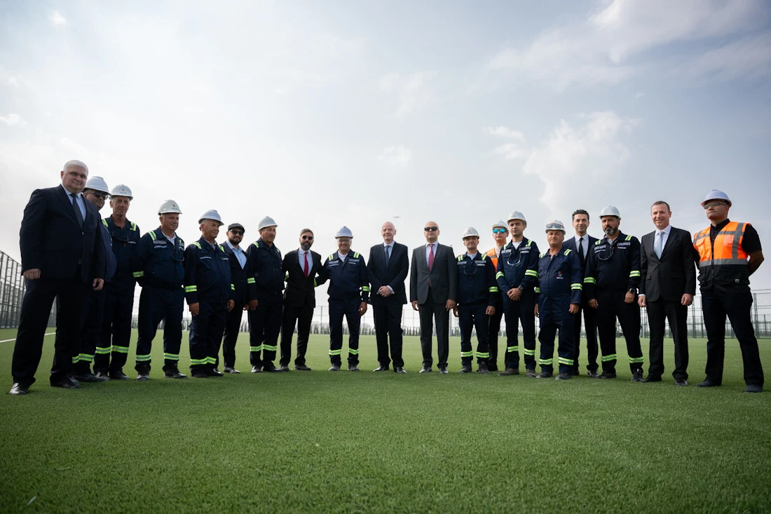 Canni İnfantino U-15 Dünya Çempionatına hazırlıq işlərinin gedişi ilə tanış olub - FOTOLAR 