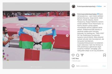 Paralimpiya Oyunlarında qalib gələn idmançıları təbrik etdi - Mehriban Əliyeva